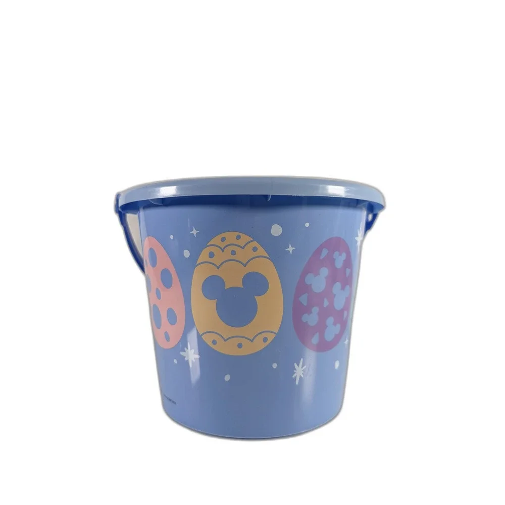 Disney‎ Mickey Mouse Easter Bucket Blue Plastic Pail Egg Hunt Basket Kcare